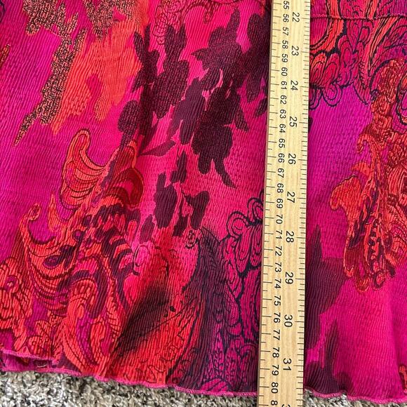 VTG Womens Fairy Whimsy Skirt Floral Abstract Cottage Artsy 24W Elastic 90s Y2K - Picture 6 of 7